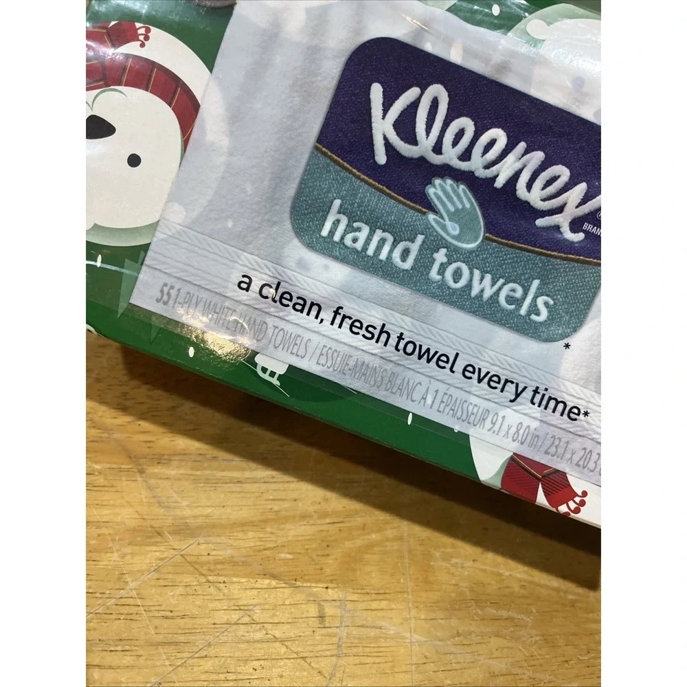 Kleenex Christmas Holiday Polar Bear Hand Paper Towels‎ Ornaments 2010 New